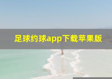 足球约球app下载苹果版