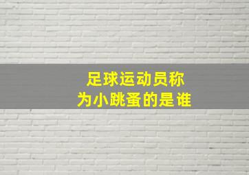 足球运动员称为小跳蚤的是谁