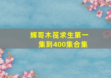 辉哥木筏求生第一集到400集合集