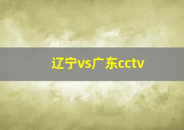 辽宁vs广东cctv