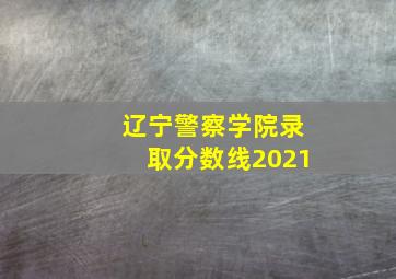 辽宁警察学院录取分数线2021