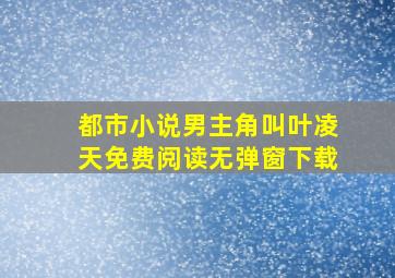 都市小说男主角叫叶凌天免费阅读无弹窗下载