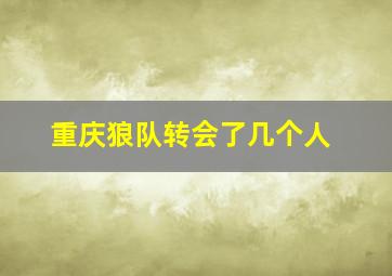 重庆狼队转会了几个人