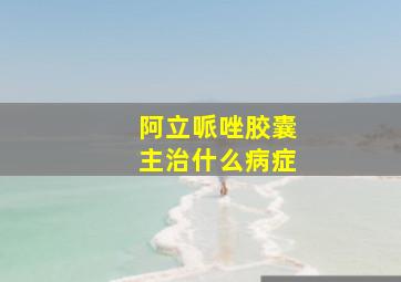 阿立哌唑胶囊主治什么病症