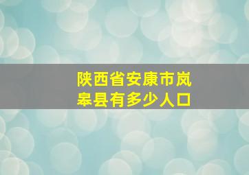 陕西省安康市岚皋县有多少人口