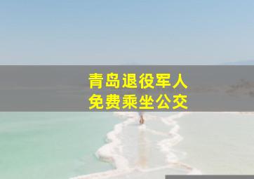 青岛退役军人免费乘坐公交