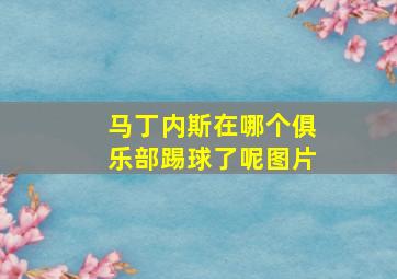 马丁内斯在哪个俱乐部踢球了呢图片