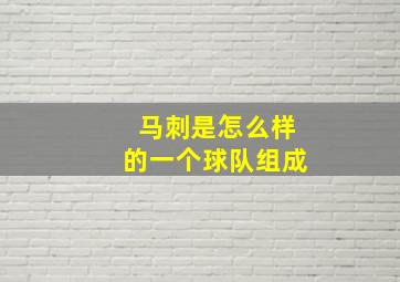 马刺是怎么样的一个球队组成