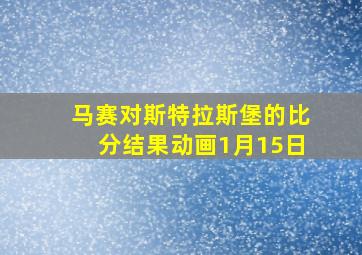 马赛对斯特拉斯堡的比分结果动画1月15日