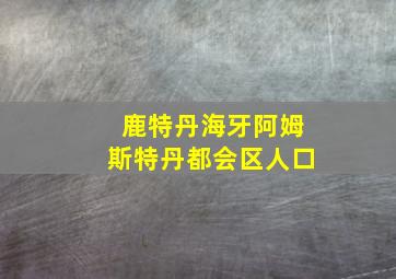 鹿特丹海牙阿姆斯特丹都会区人口